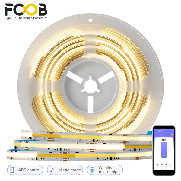 FCOB WS2811 IC 360LEDs/M Addressable LED Strips High Density Flowing Chasing DC 24V