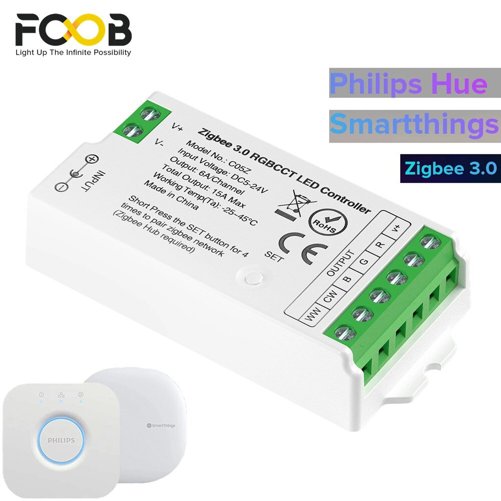 Zigbee3.0 WiFi 2.4GHz LED Controller DIM CCT RGB RGBW RGBCCT LED Strip ...