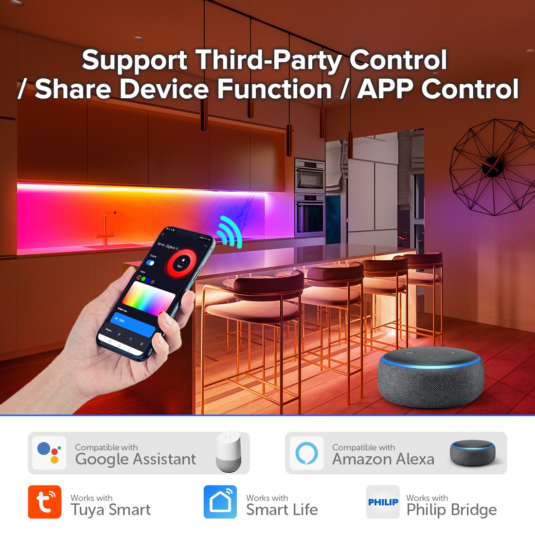 Zigbee3.0 WiFi 2.4GHz LED Controller DIM CCT RGB RGBW RGBCCT LED Strip ...